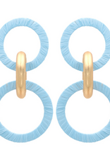 Jewelry Raffia Circle Earring
