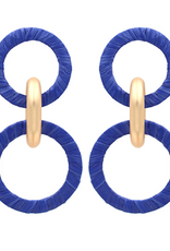 Jewelry Raffia Circle Earring