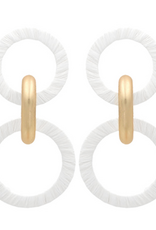 Jewelry Raffia Circle Earring