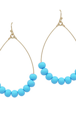 Clay Beaded Hoop Earring