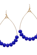 Clay Beaded Hoop Earring