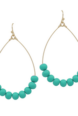 Clay Beaded Hoop Earring