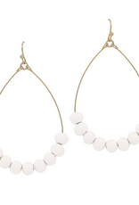 Clay Beaded Hoop Earring
