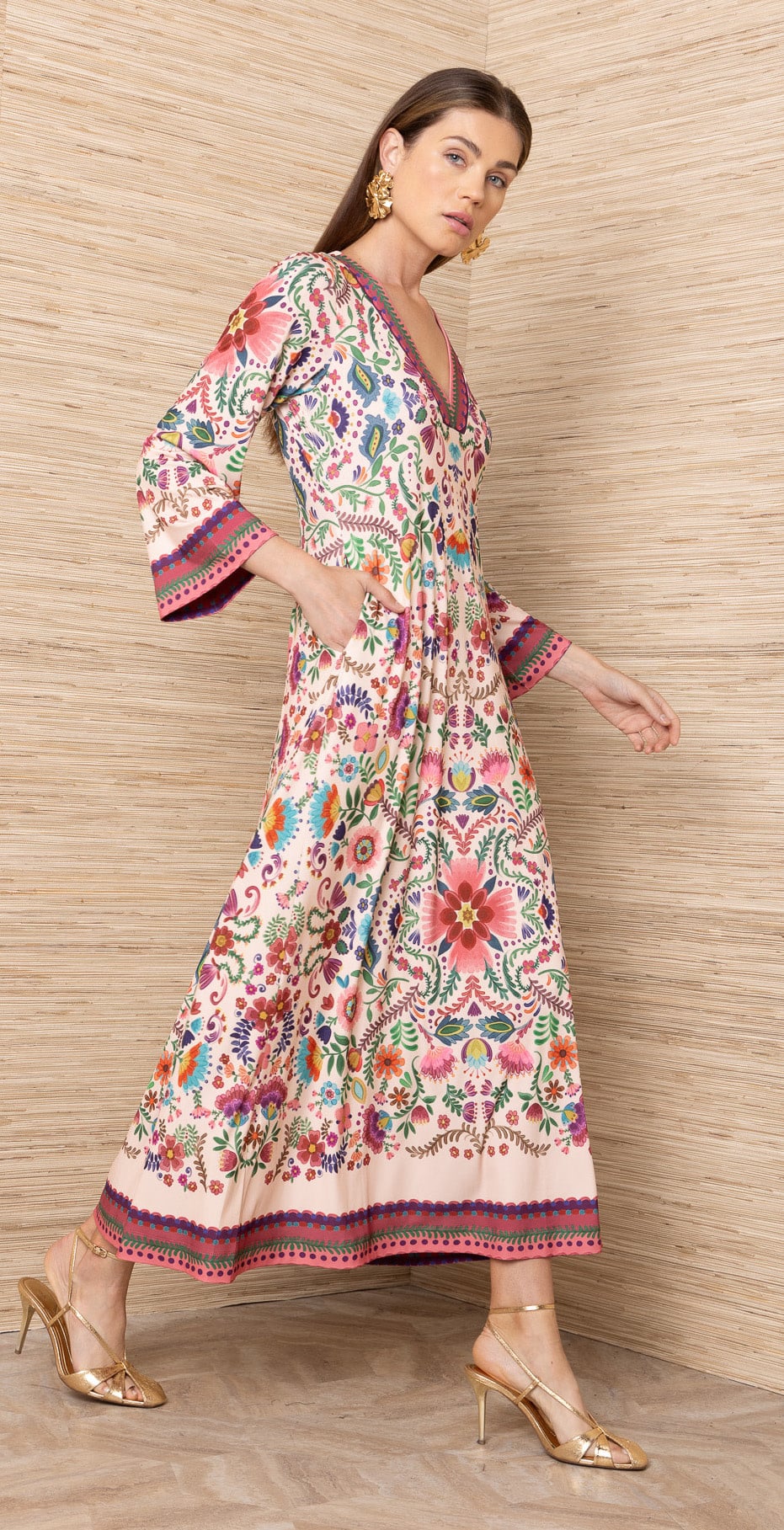 Hale Bob Kirby Dress Pink