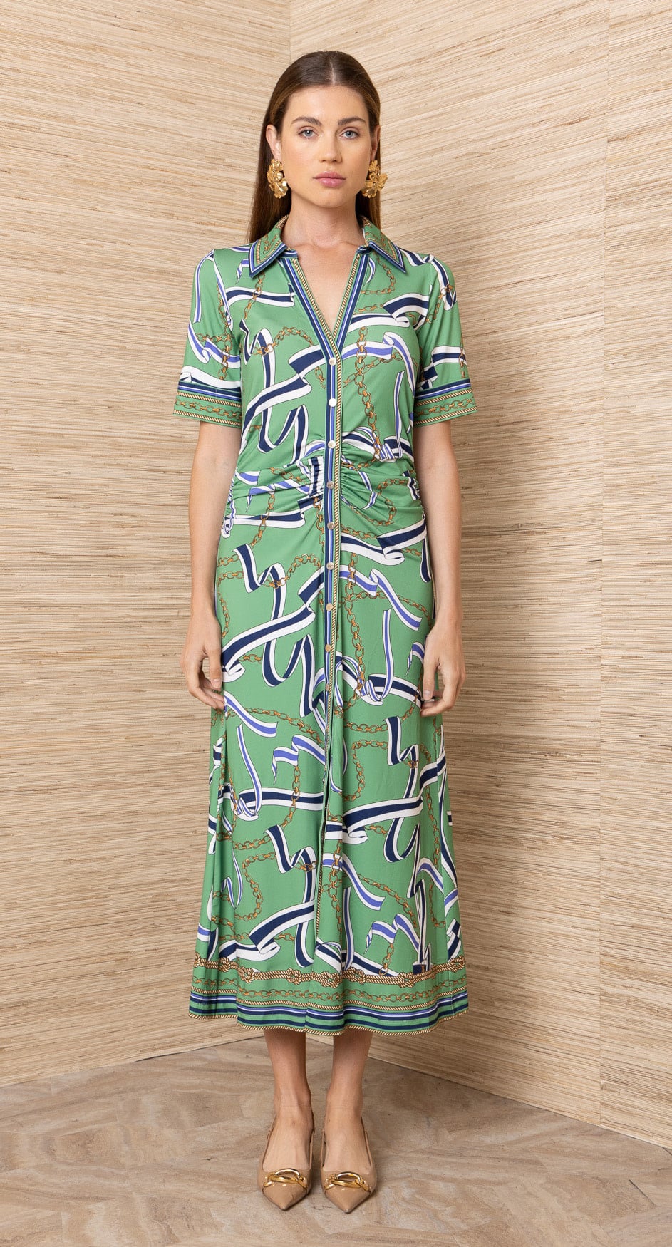Hale Bob Mireille Dress Green