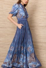 Hale Bob Liliosa Dress Blue