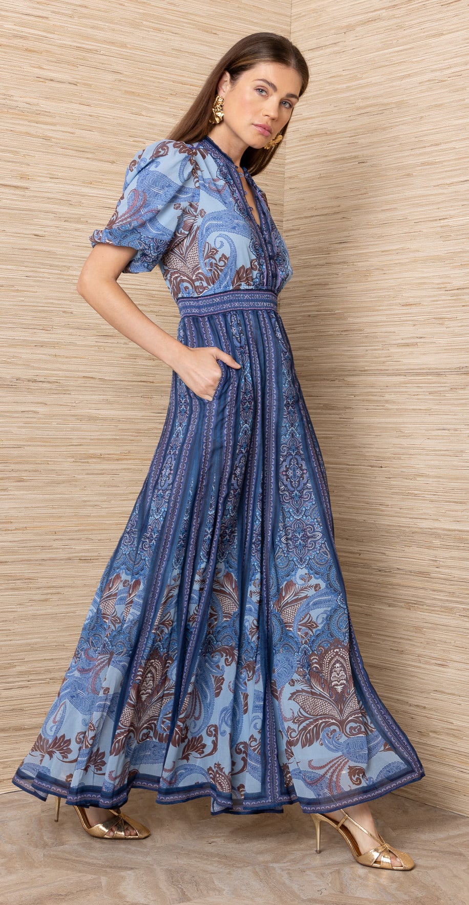 Hale Bob Liliosa Dress Blue
