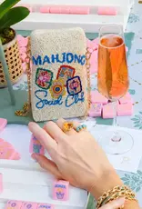 America & Beyond Mahjong Beaded Crossbody Bag