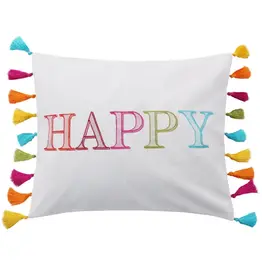 Levtex Happy Pillow w/ Tassels