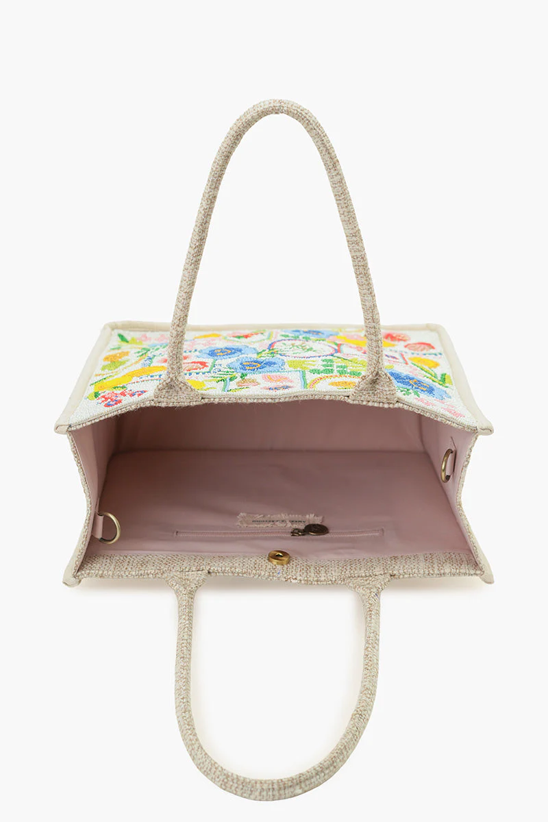 America & Beyond Capri Zest Lemon Tote
