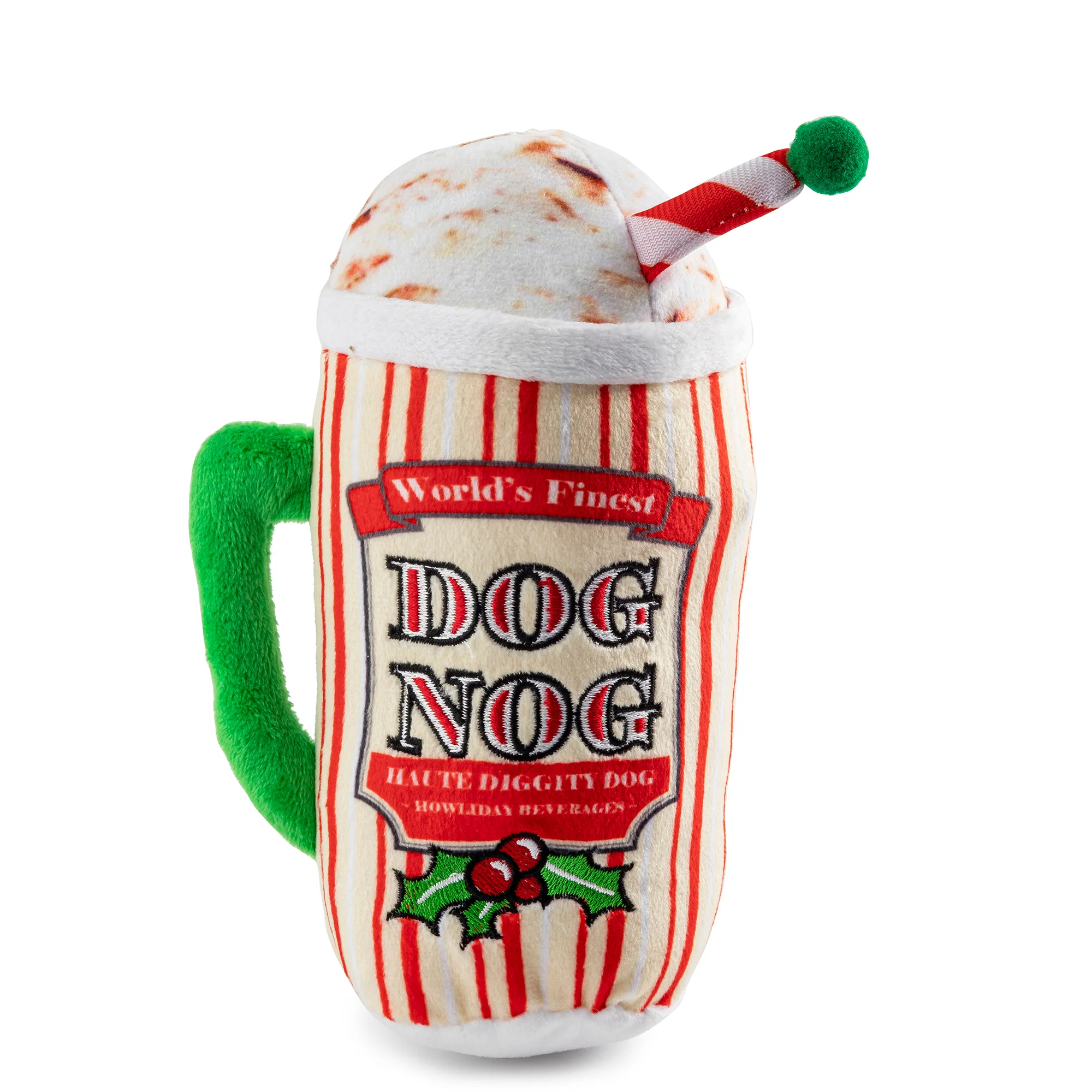 Haute Diggity Dog Nog Holiday Dog Toy