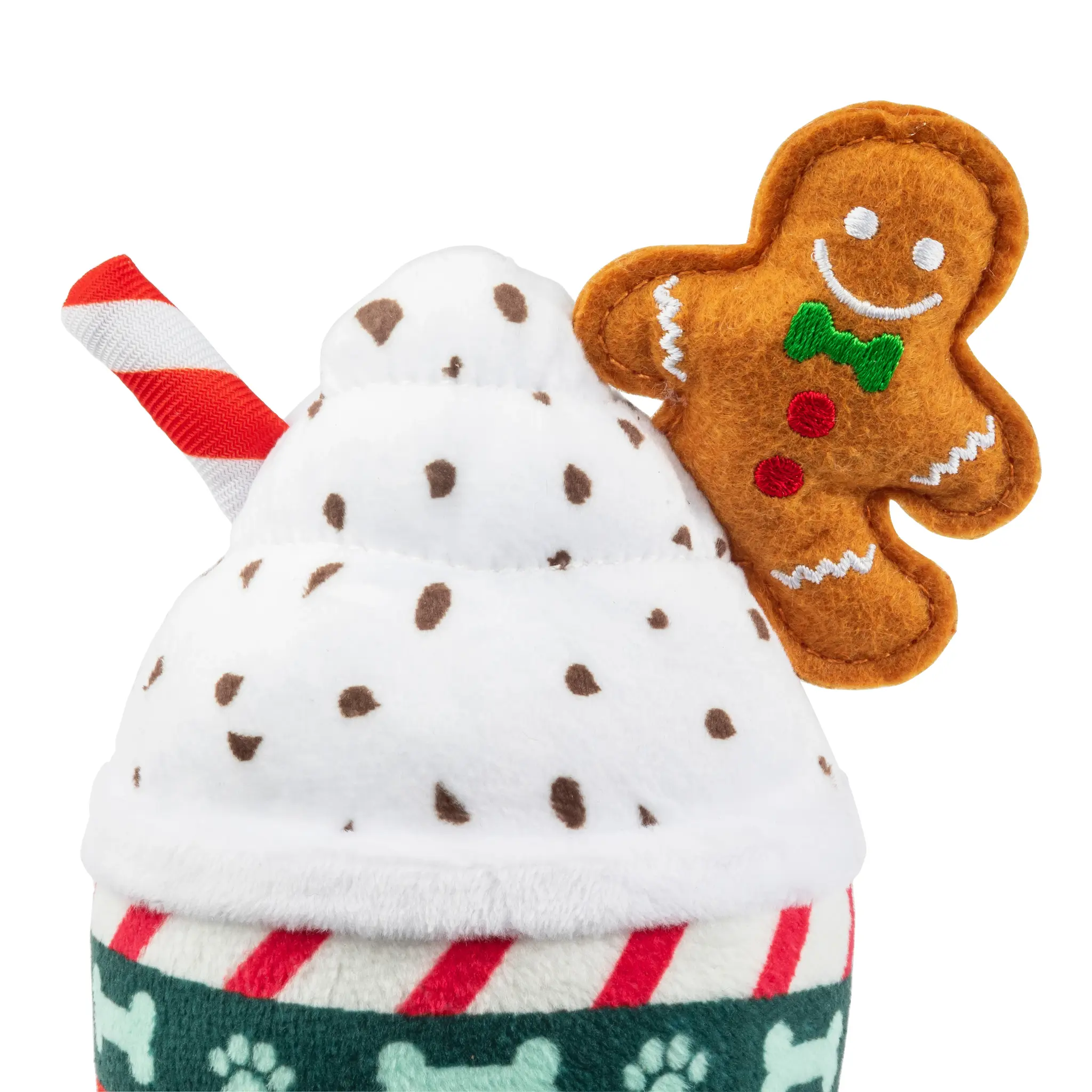 Haute Diggity Starbarks Latte Holiday Dog Toy