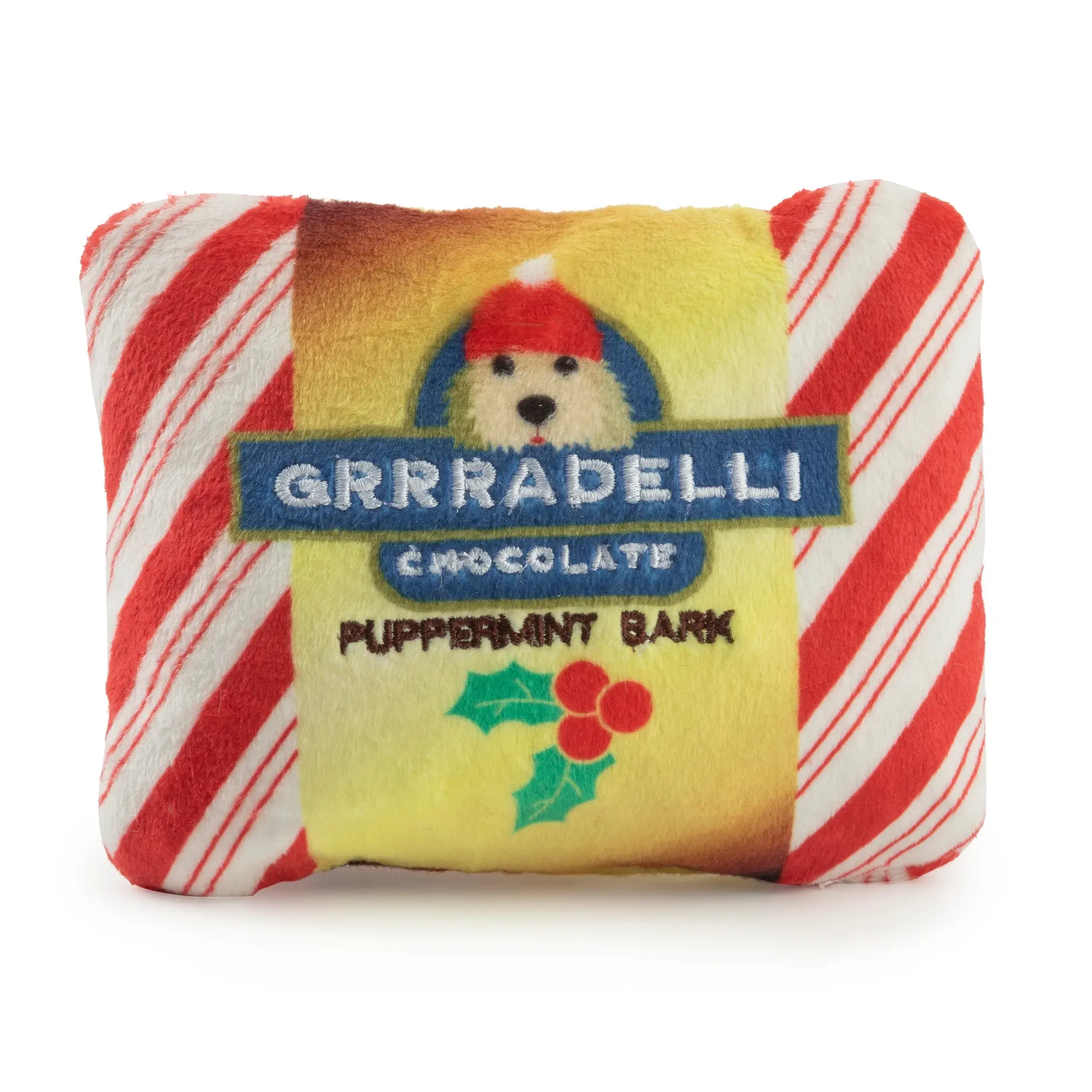 Haute Diggity Grrradelli Puppermint Bark Holiday Dog Toy