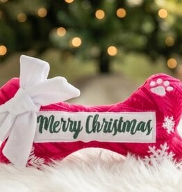 Haute Diggity Puppermint Bone Merry Christmas Dog Toy