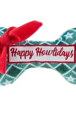 Haute Diggity Happy Howlidays Bone Dog Toy