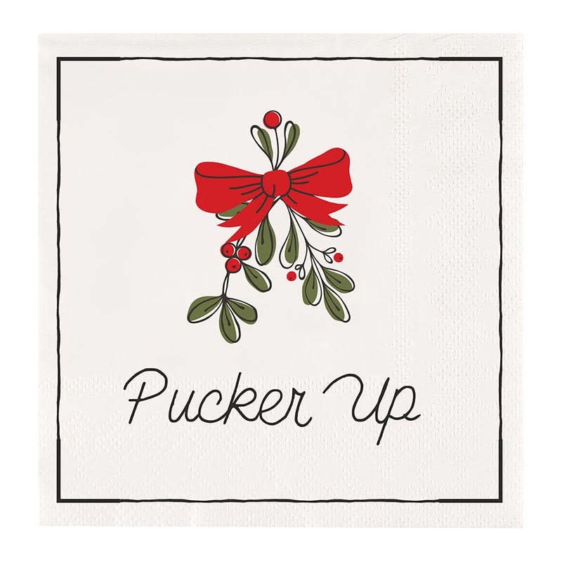 Slant Pucker Up Napkins 20 CT
