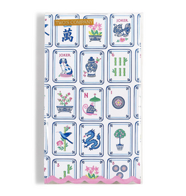 Two's Company Mahjong Tiles Scalloped Edge Napkins