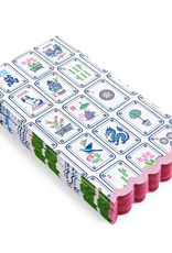 Two's Company Mahjong Tiles Scalloped Edge Napkins
