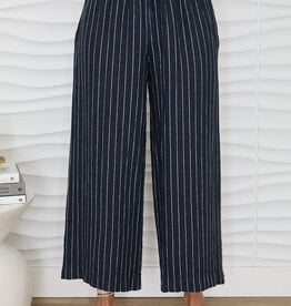Milio Milano Milio Milano Stripe Linen Pant Navy