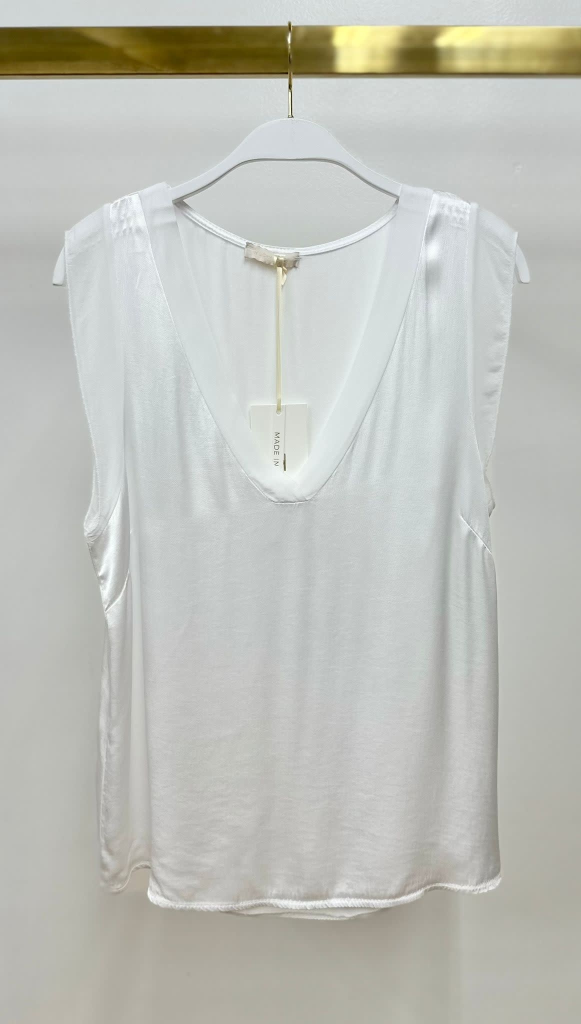 Milio Milano Milio Milano Sleeveless Top White