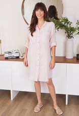 Milio Milano Milio Milano Linen Shirt Dress Blush