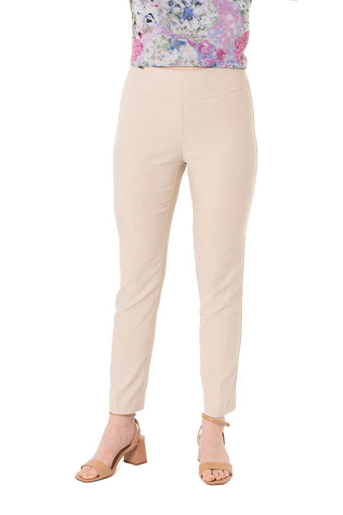 Lisette Milan 28" Slim Ankle Pant Ecru
