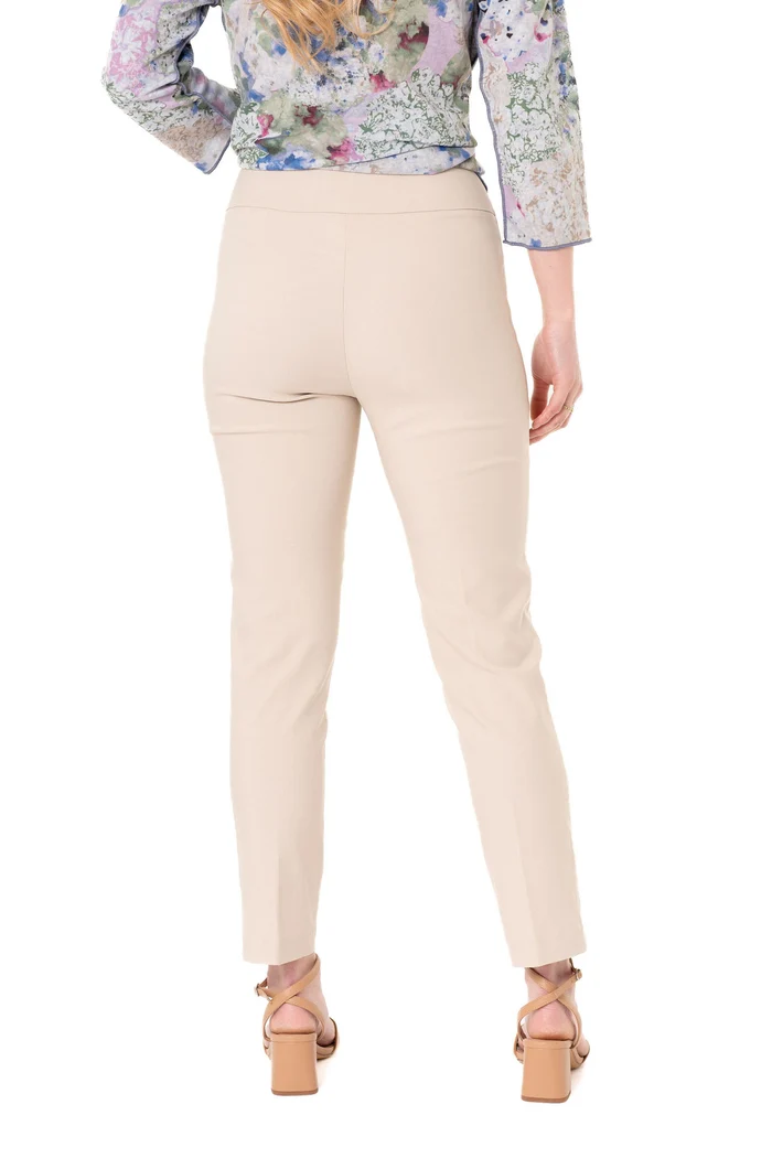 Lisette Milan 28" Slim Ankle Pant Ecru