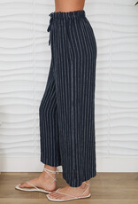 Milio Milano Stripe Linen Pant Navy