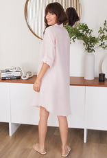Milio Milano Linen Shirt Dress Blush