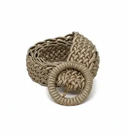 German Fuentes Braided Circle Buckle Belt