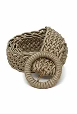 German Fuentes Braided Circle Buckle Belt