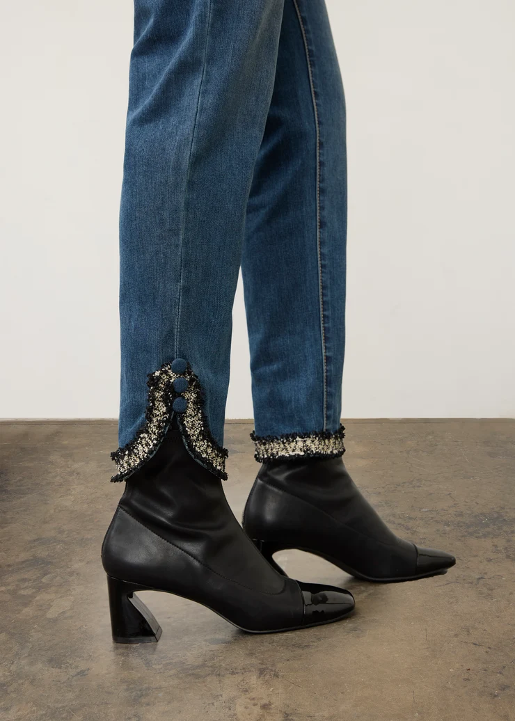 French Dressing Olivia Pencil Ankle Denim Medium Wash