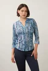 French Dressing Henley Top Gravity Indigo