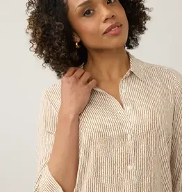 French Dressing Stripe Tunic Top Maple