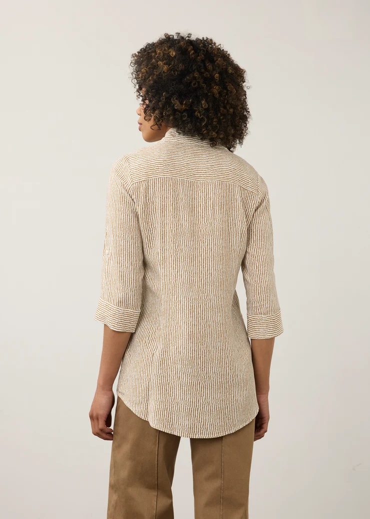 French Dressing Stripe Tunic Top Maple