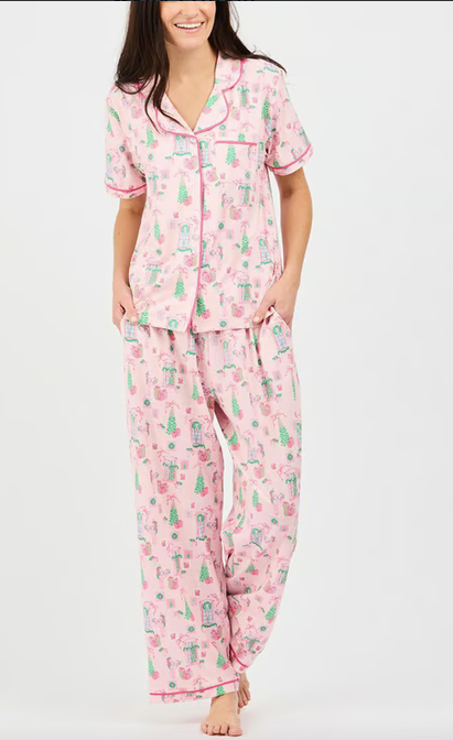 Mary Square Charlotte PJ Set Christmas Cottage