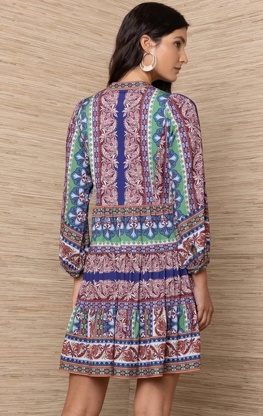 Hale Bob Brona Dress Navy