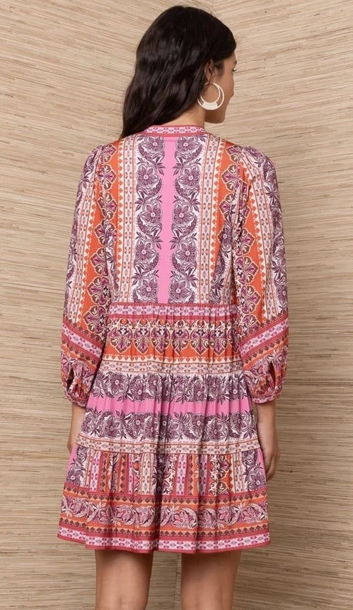 Hale Bob Brona Dress Orange