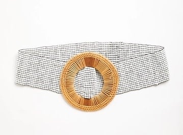 San Diego Stretch Belt White