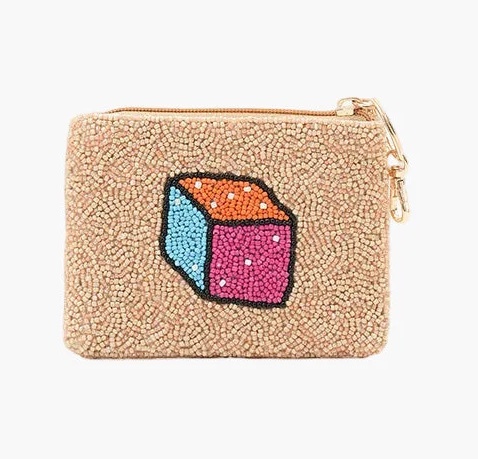 America & Beyond Mahjong Tiles and Cocktails Pouch