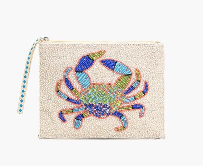 America & Beyond Crabby Waves Wristlet