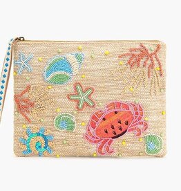 America & Beyond Crab & Shells Wristlet