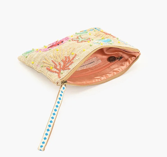 America & Beyond Crab & Shells Wristlet
