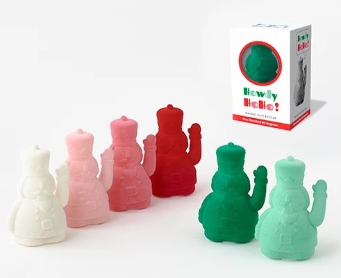 180 Degrees Flocked Waving Nutcracker