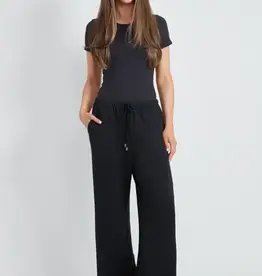 Up Wide Leg Pant Black