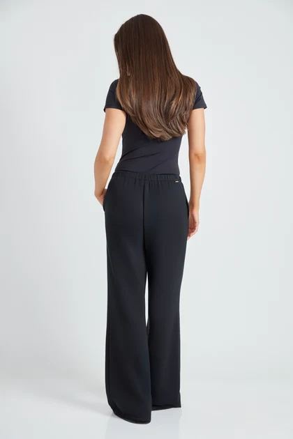 Up Wide Leg Pant Black
