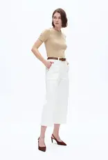 Bayeas Capri Straight Leg Pant White