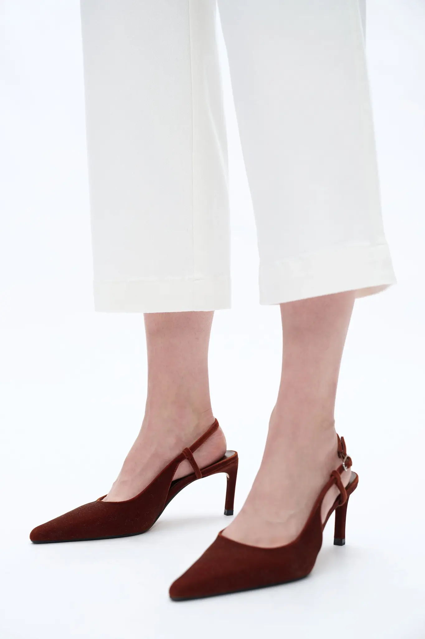 Bayeas Capri Straight Leg Pant White