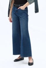 Bayeas High Rise Ankle Wide Leg Jean Dark Blue