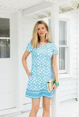 Cabana Life Short Sleeve Shift Dress Tideglass